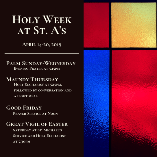 Holy Week at St. A's 1